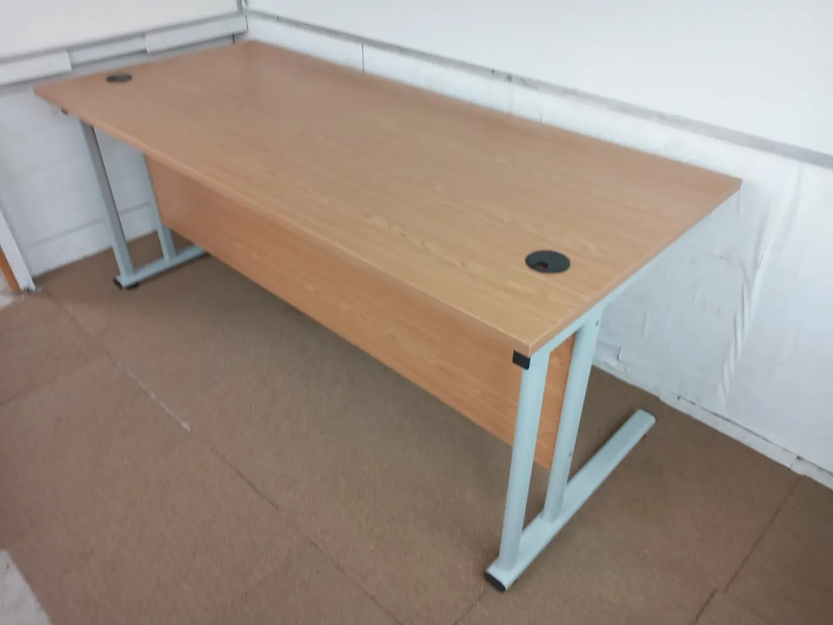 Delivery - 6 x Office Desks Good Quality - Image 3