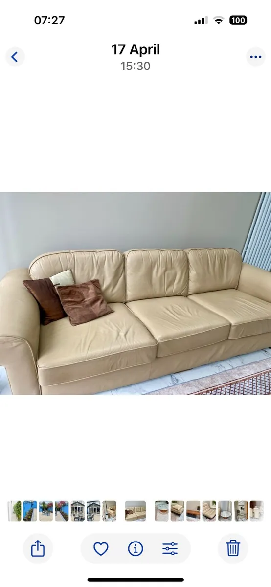 Leather couch - Image 2
