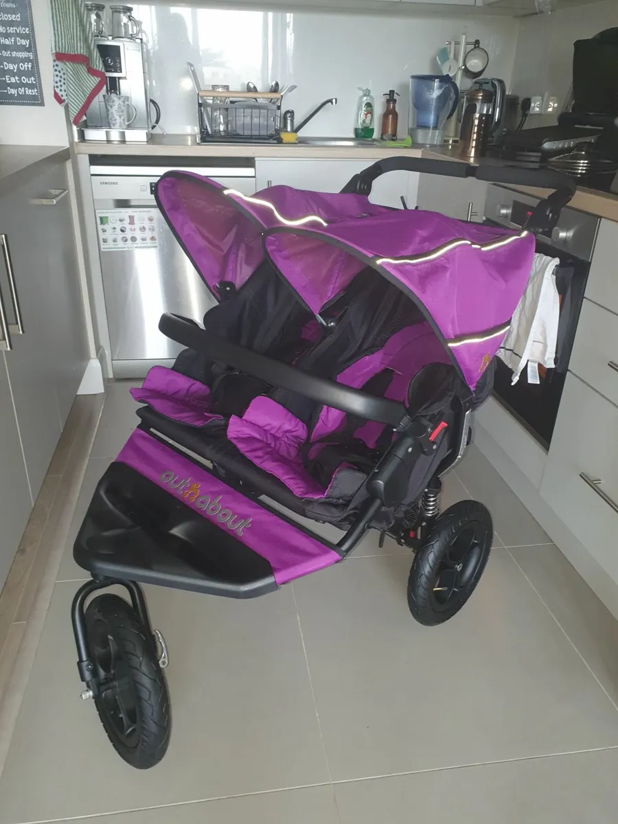As New out N About Double stroller V4 - Image 1