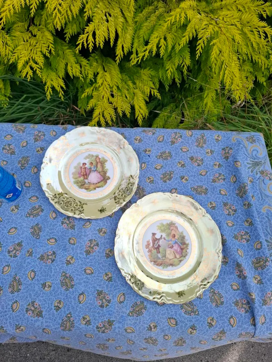 2 china marquises plates postage possible