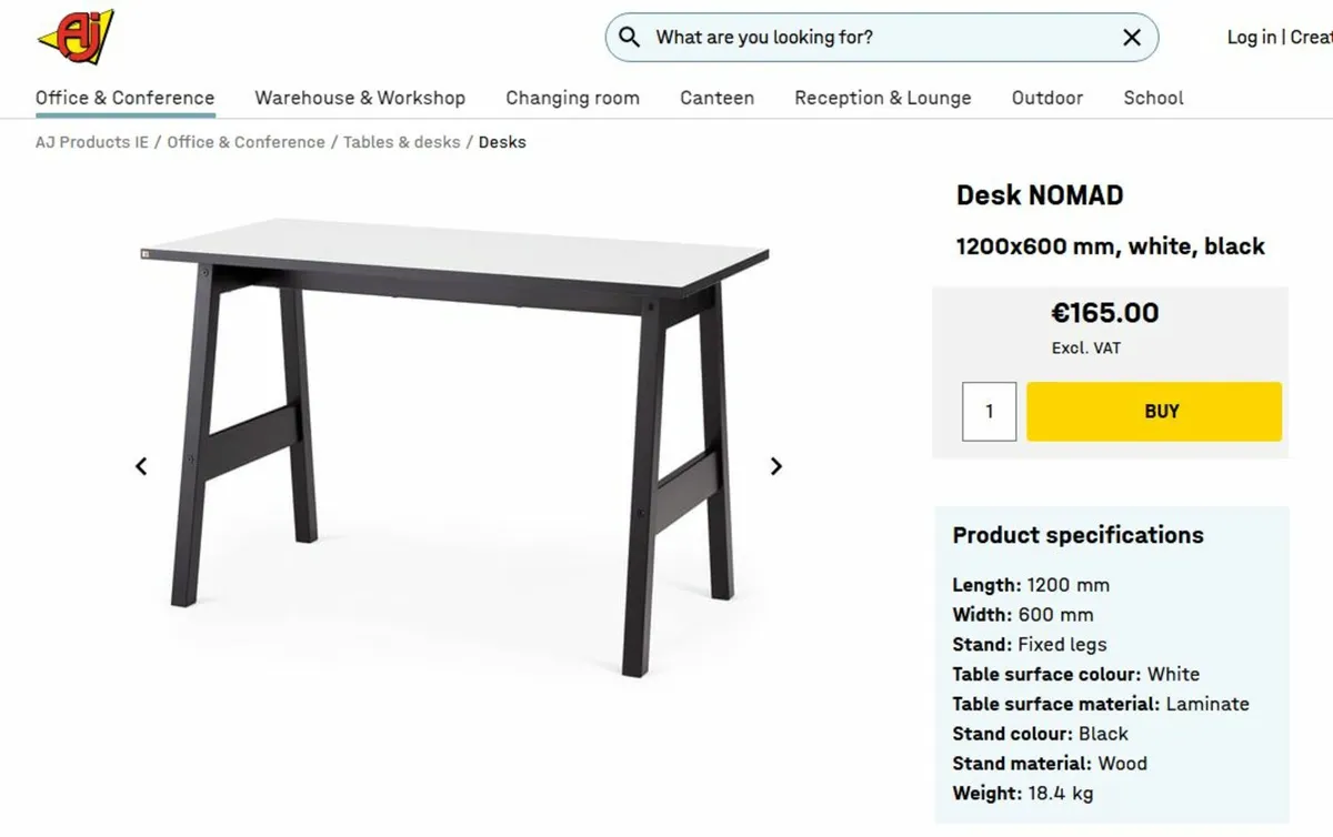 Sturdy large desk suit approx 7-11yrs - Image 1