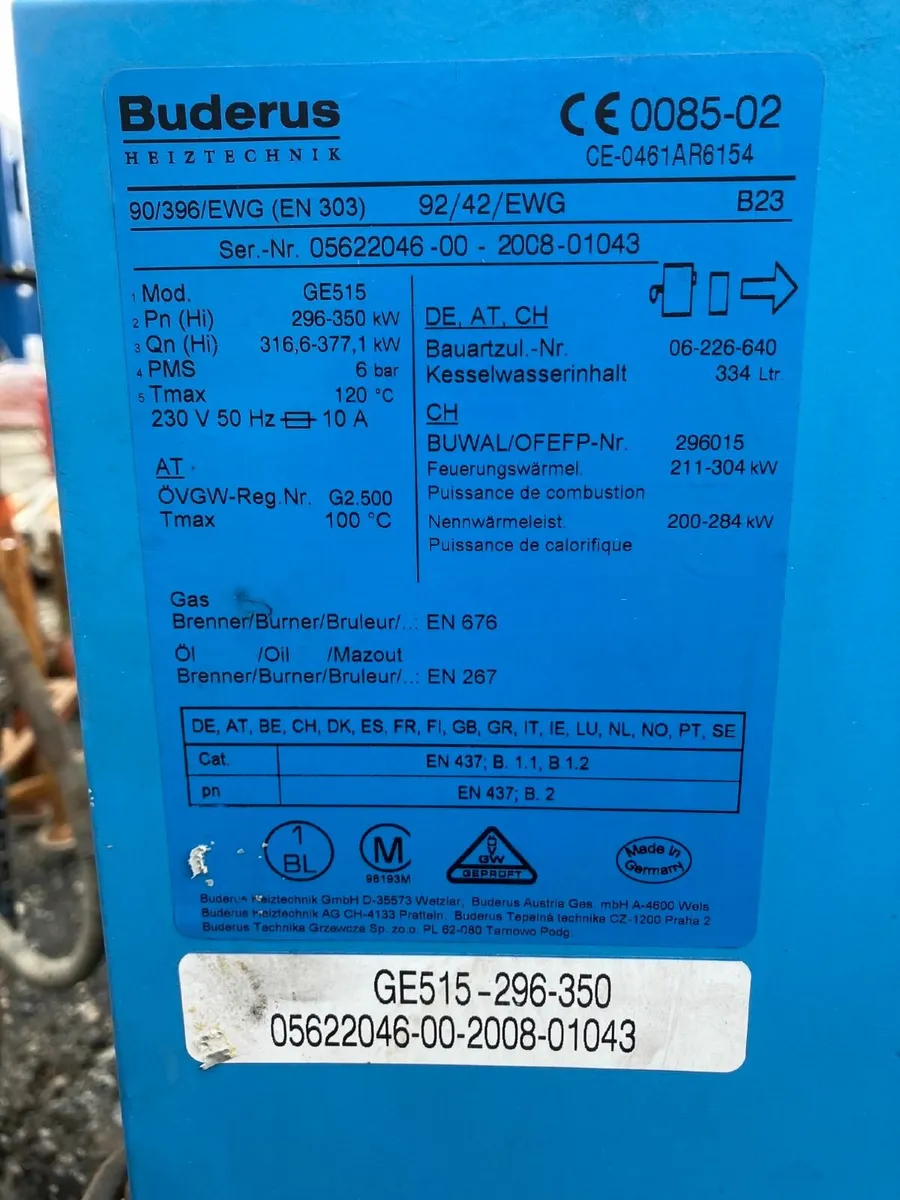 Industrial oil/ gas boiler - Image 1