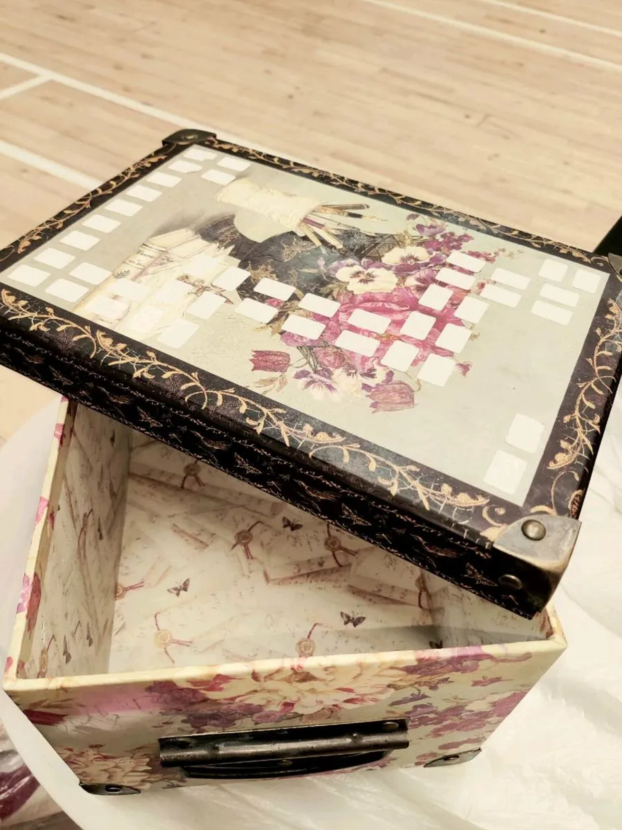 NEW HEAVY FILE, Office Or Keepsake METAL Box ! - Image 1