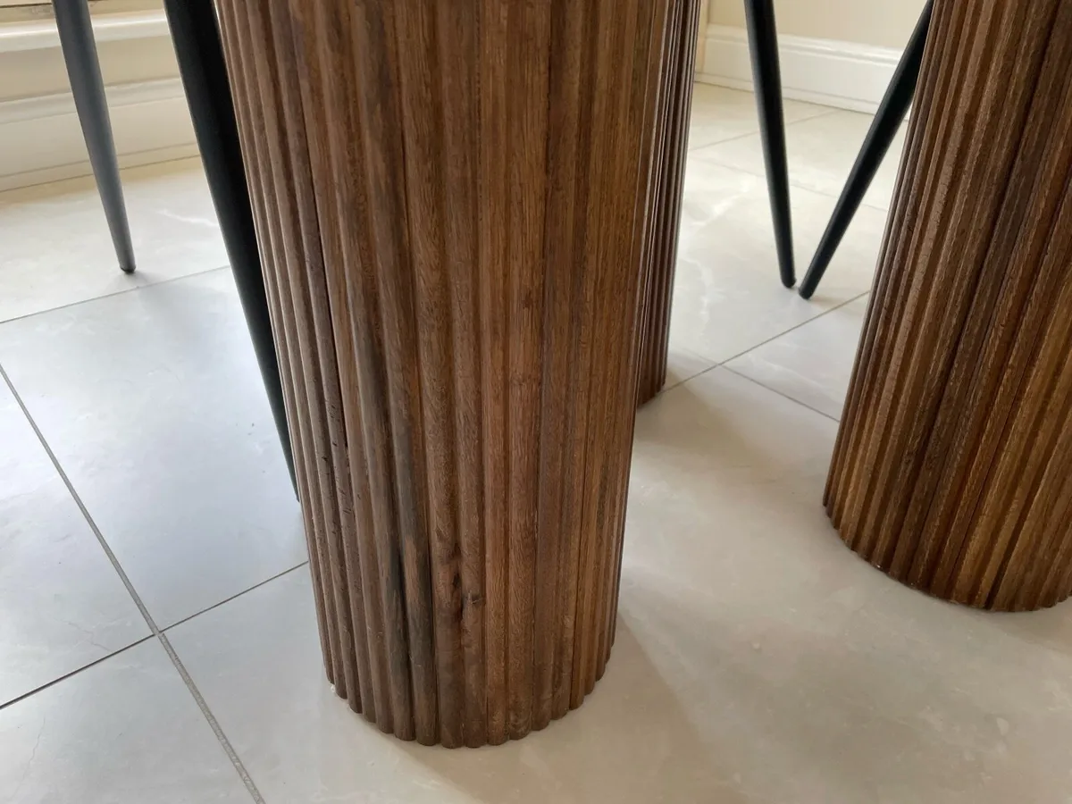 Marble/Wood dining table - Image 2