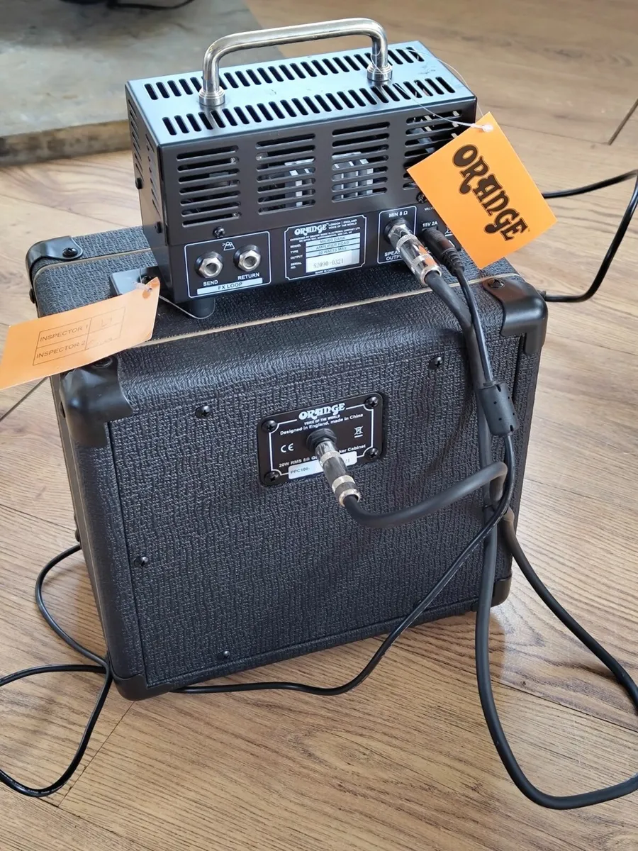 Electric Guitar Orange Micro Dark Amp & Cabinet - Image 2