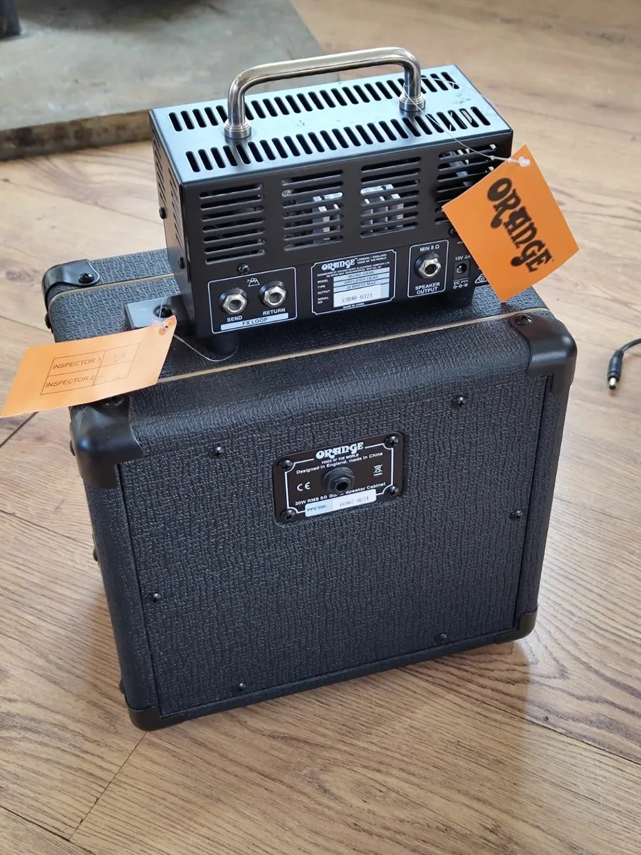 Electric Guitar Orange Micro Dark Amp & Cabinet - Image 3