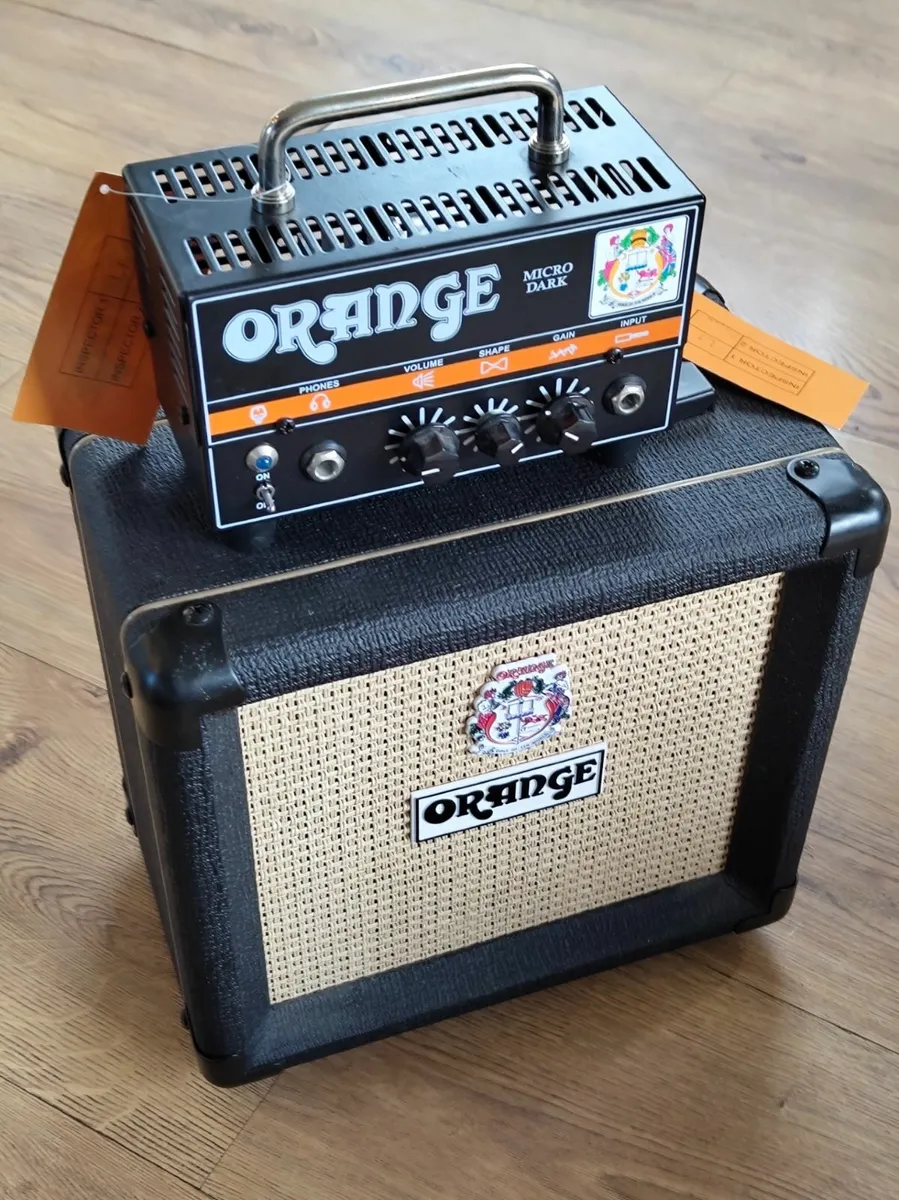 Electric Guitar Orange Micro Dark Amp & Cabinet - Image 1