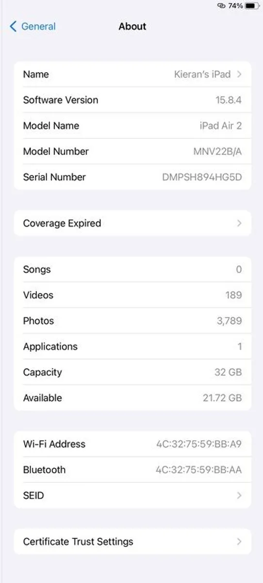 apple i pad Air 2 - Image 4