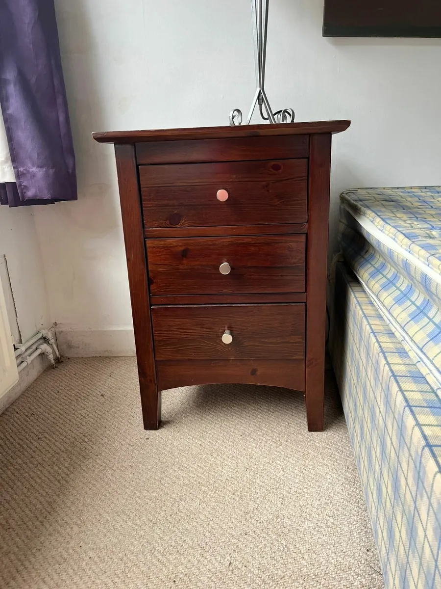 Chest of Drawers & Bedside Locker - Image 2