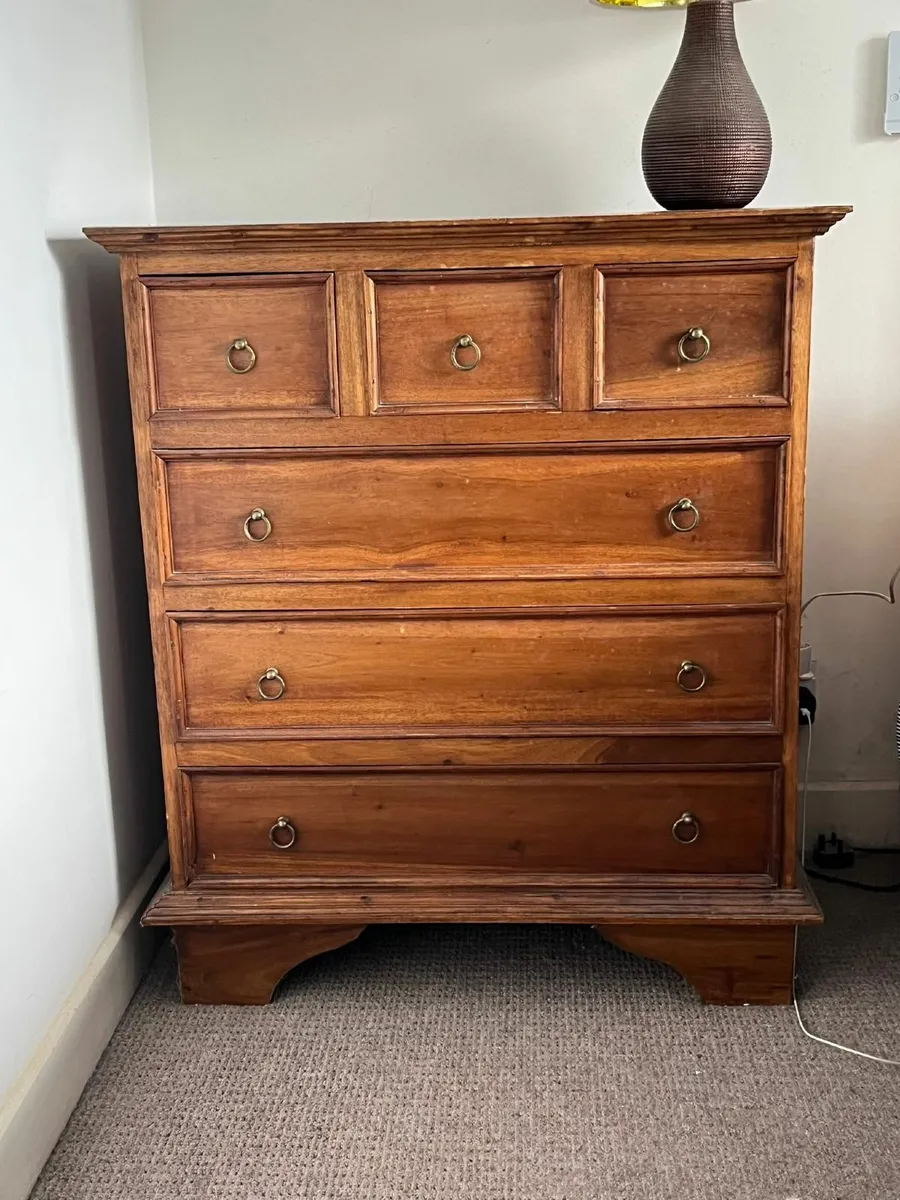 Chest of Drawers & Bedside Locker - Image 1