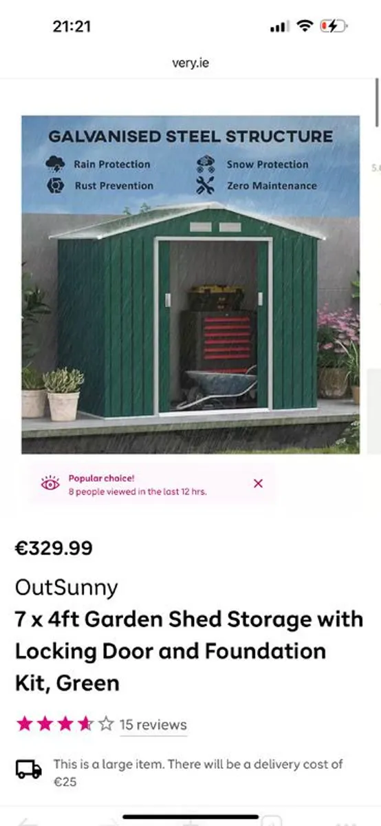 Garden shed - brand new - Image 2