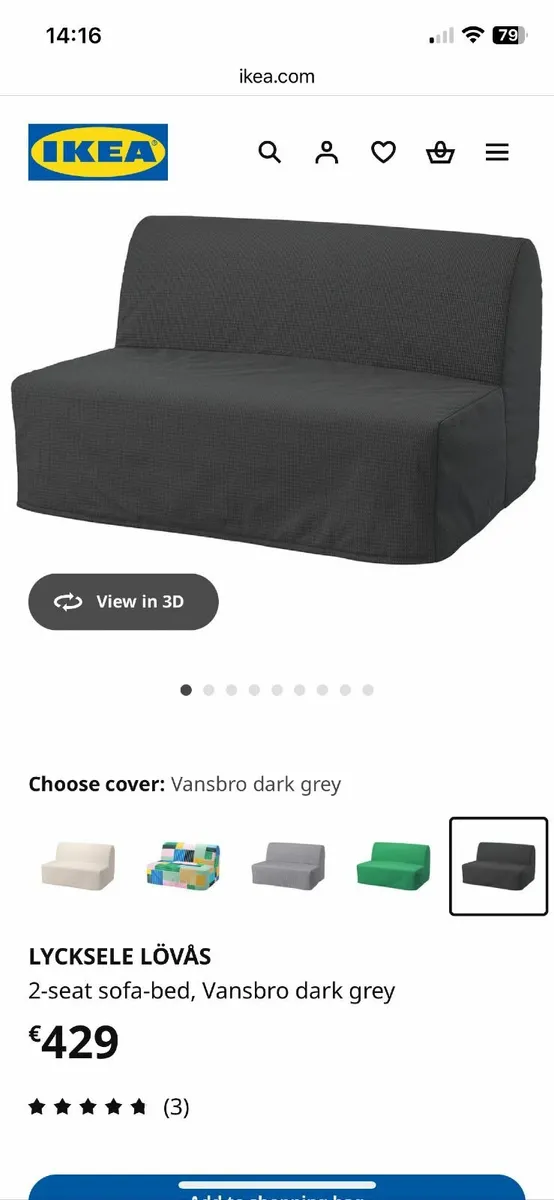 Ikea sofa BED - Image 4