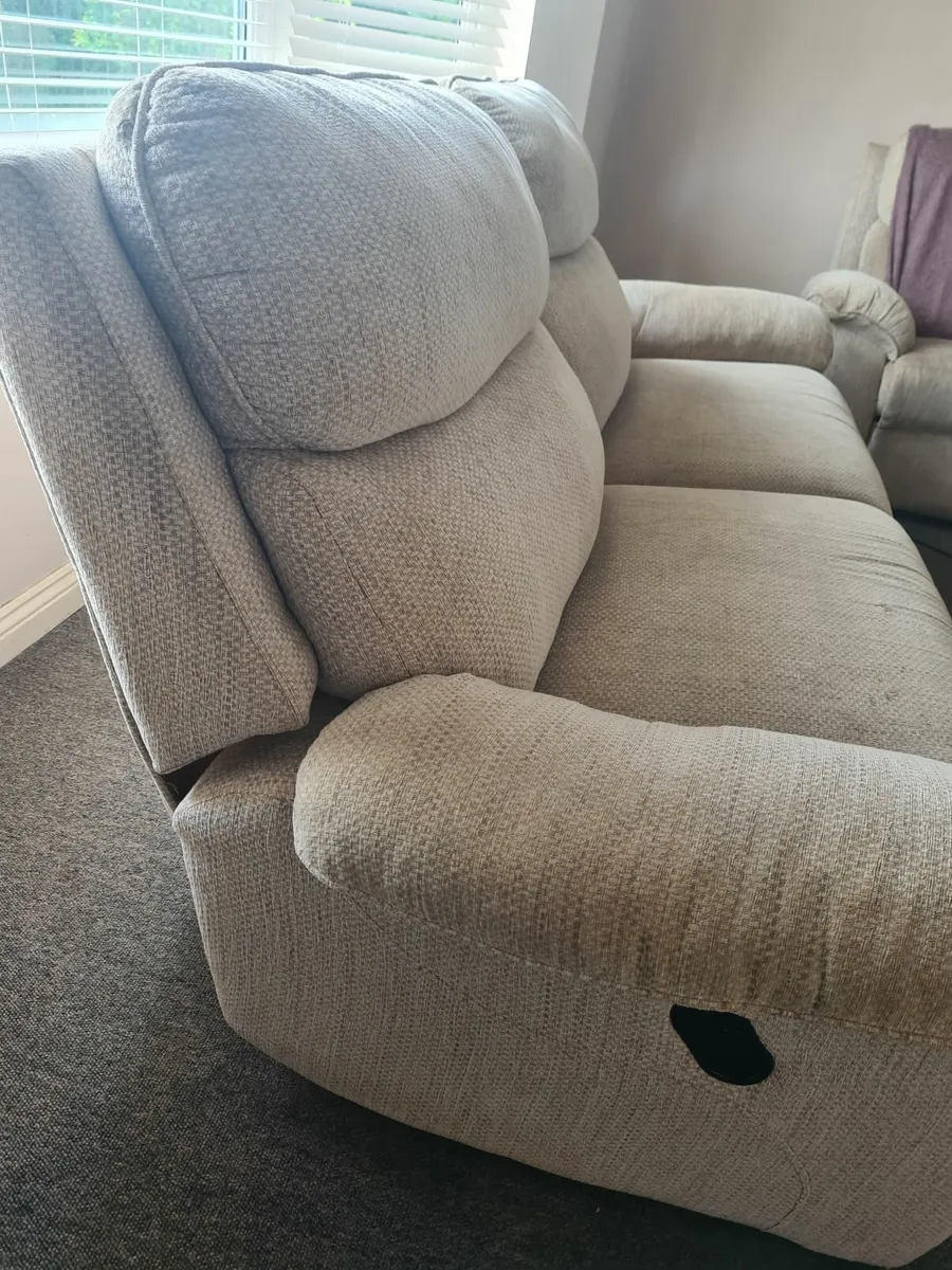Reclining Fabric Sofa and armchairs - Image 1
