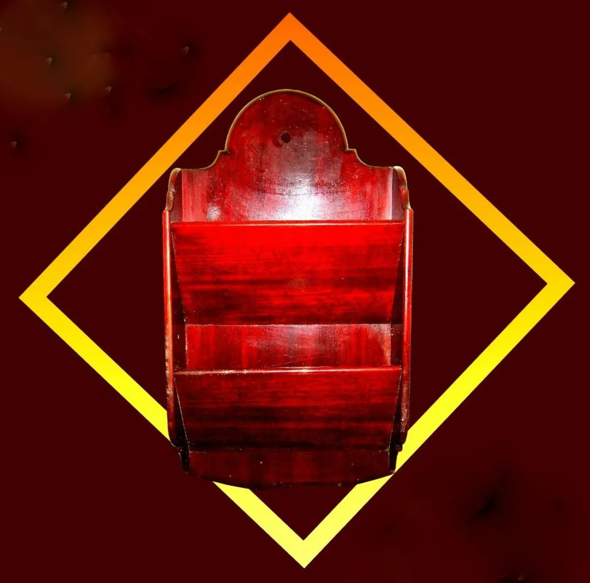 Vintage Wooden Letter Rack - Image 2
