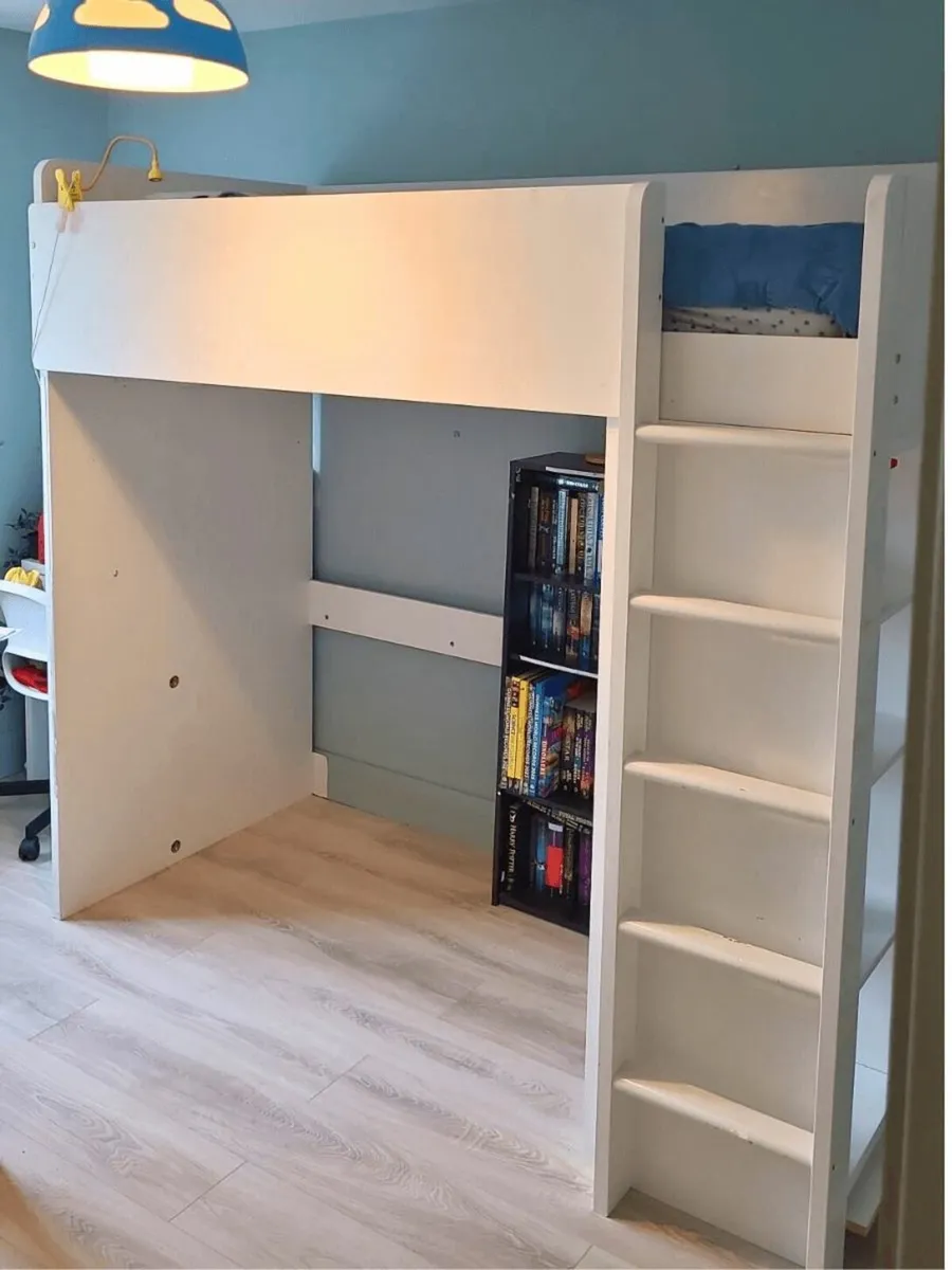 Loft Bed with Wardrobe and Storage Unit - Image 1