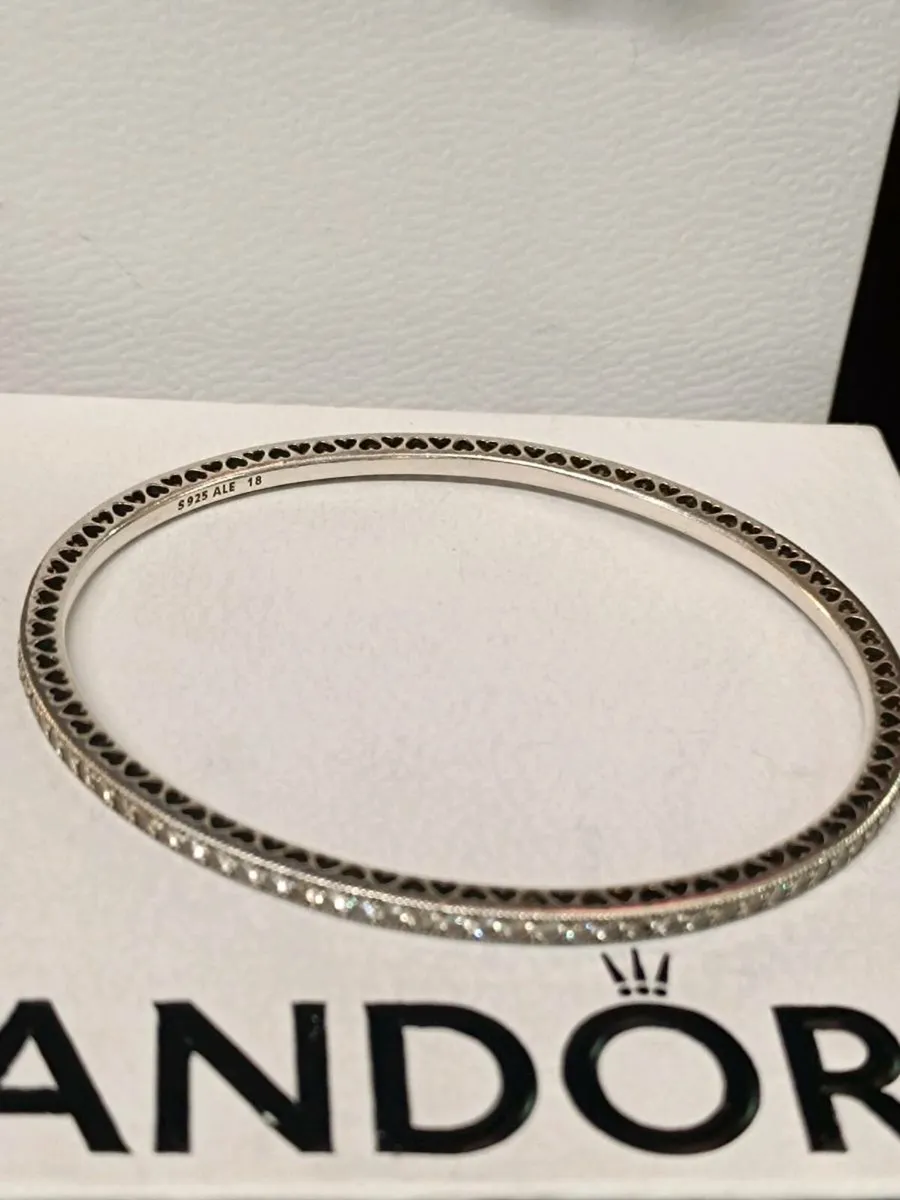 Pandora Radiant Heart Bangle - Image 1