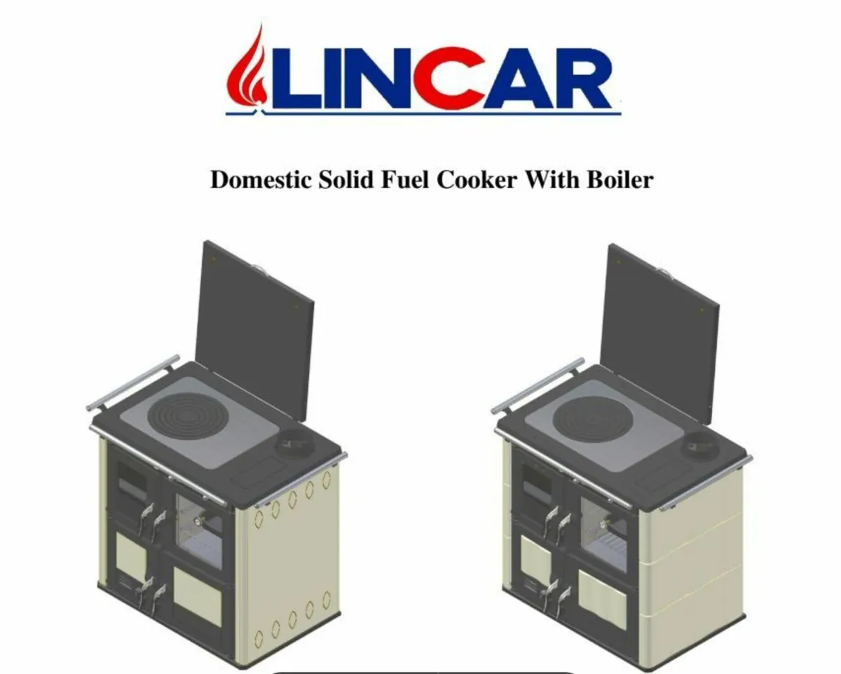 Wood burning stove with oven and back boiler Ono - Image 3