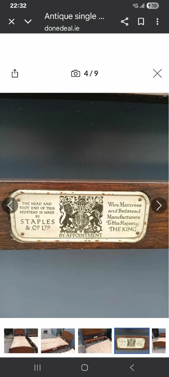 Antique single beds - Image 2