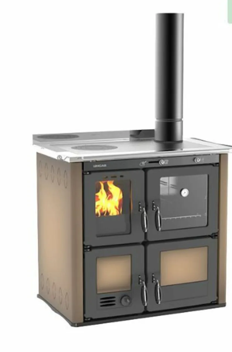 Wood burning stove with oven and back boiler Ono - Image 2