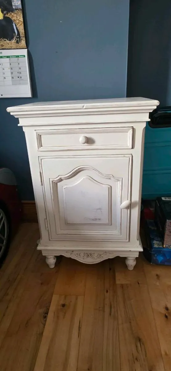 Bed & locker - White - Solid Wood - Image 4