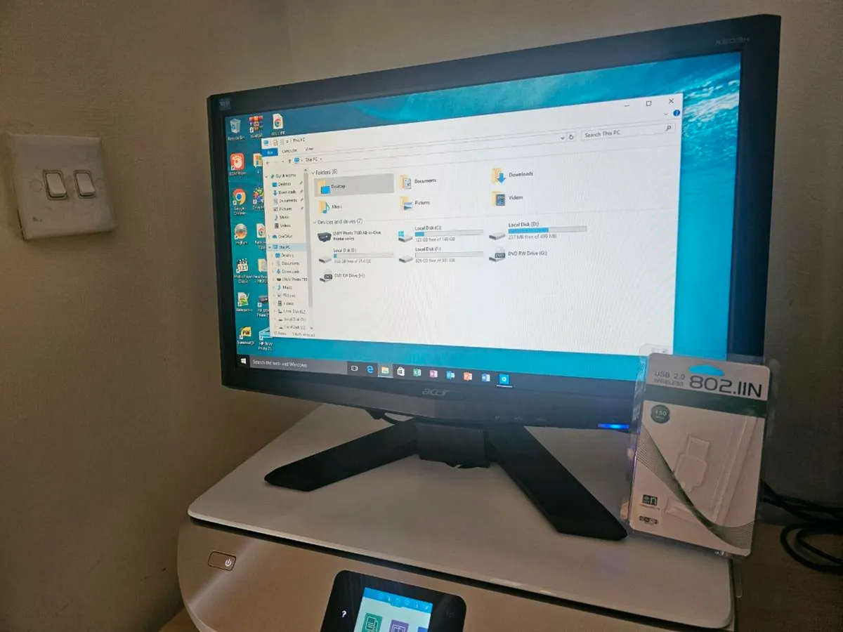 💻 Complete Dell Desktop PC Setup + HP Envy Photo - Image 3