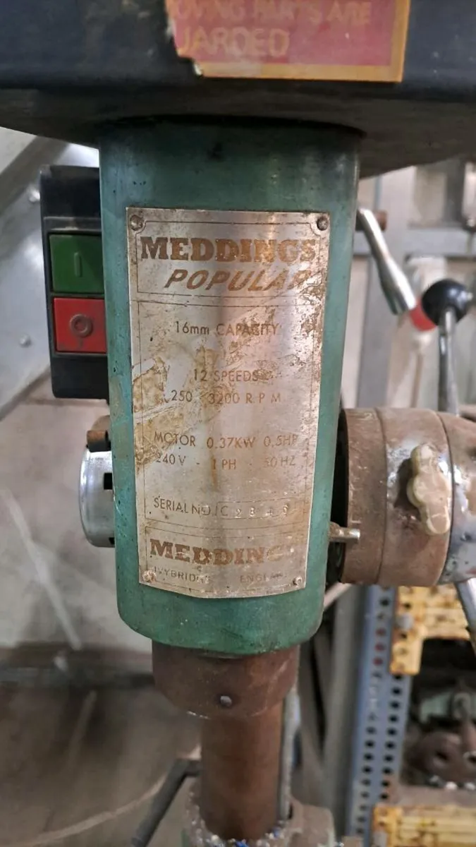 Meddings pedestal drill - Image 2