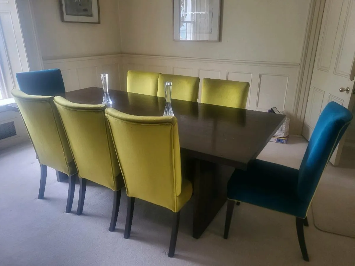 Dining table & 8 chairs - Image 2
