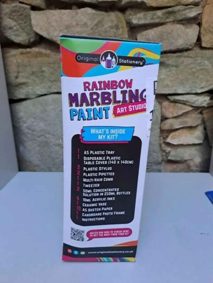 Rainbow Marbling paint art kit - Image 4