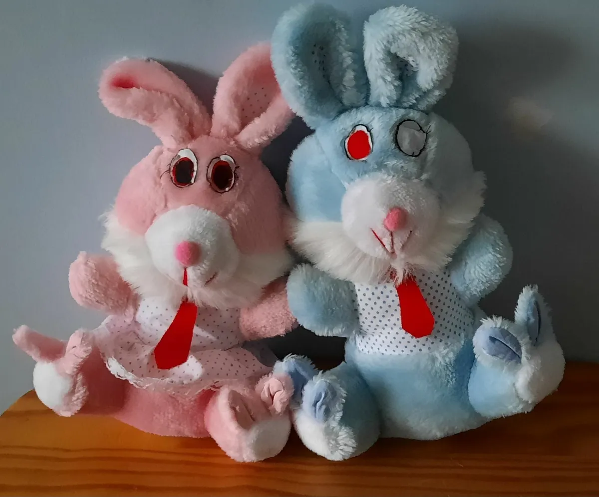 Set of 12 Small Vintage Plush Rabbits/Teddies - Image 4