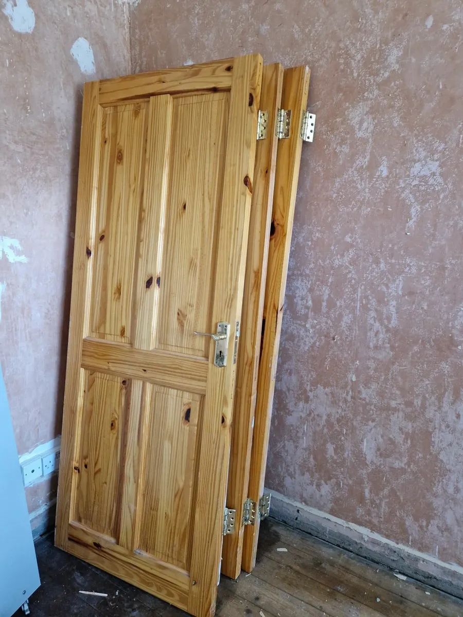 4 Solid Pine Internal Doors - Image 1