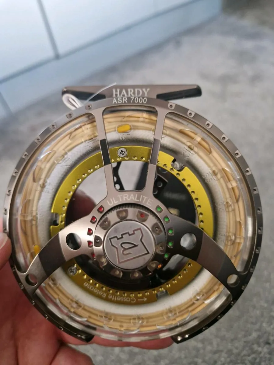 Hardy ASR 7000 reel, spare spools and lines - Image 2