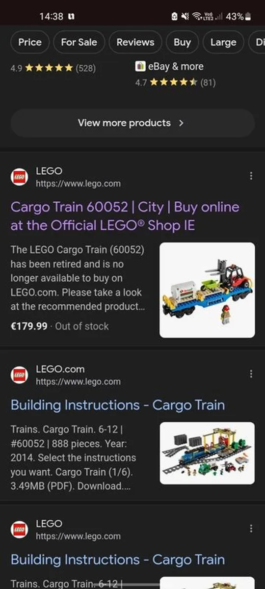 Lego Cargo Train 60052 - Image 3