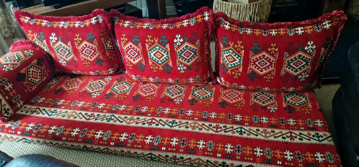 , "Majlis seating Turkish Seating, Kilim Cushions - Image 1