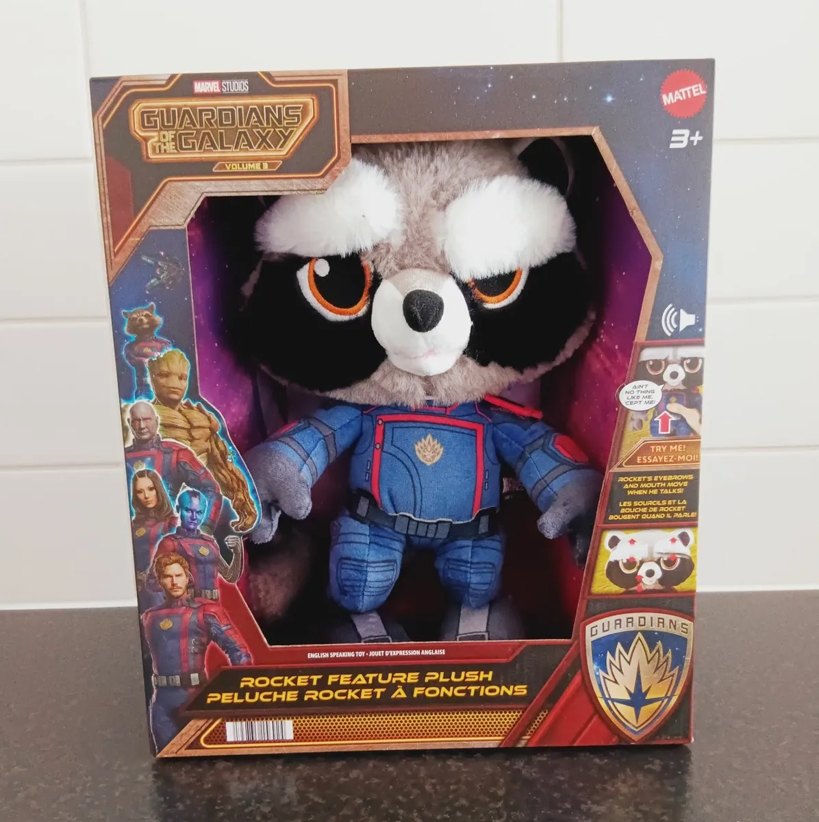 Guardians of the Galaxy Rocket Plush figure. new - Image 1