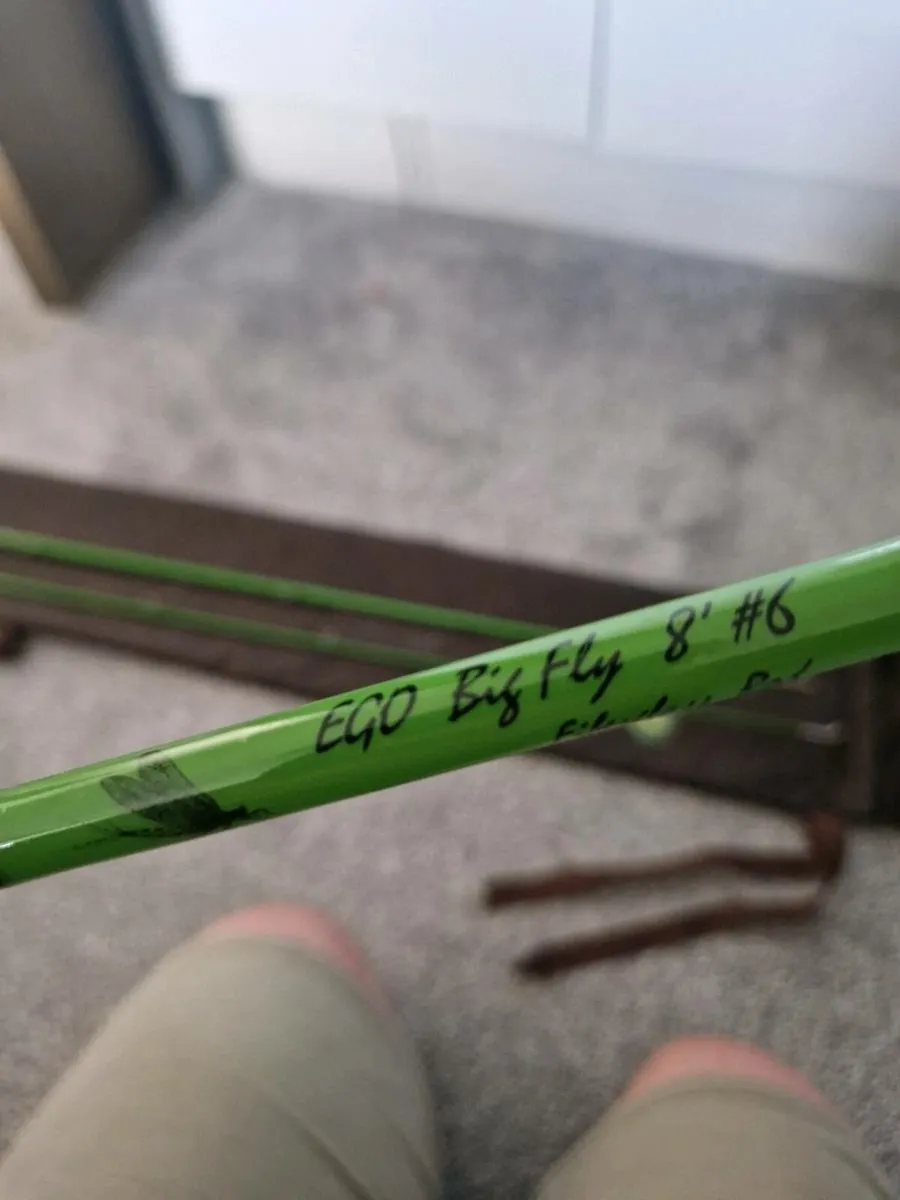 Ego big fly fibre glass rod 8'6 #6 - Image 2