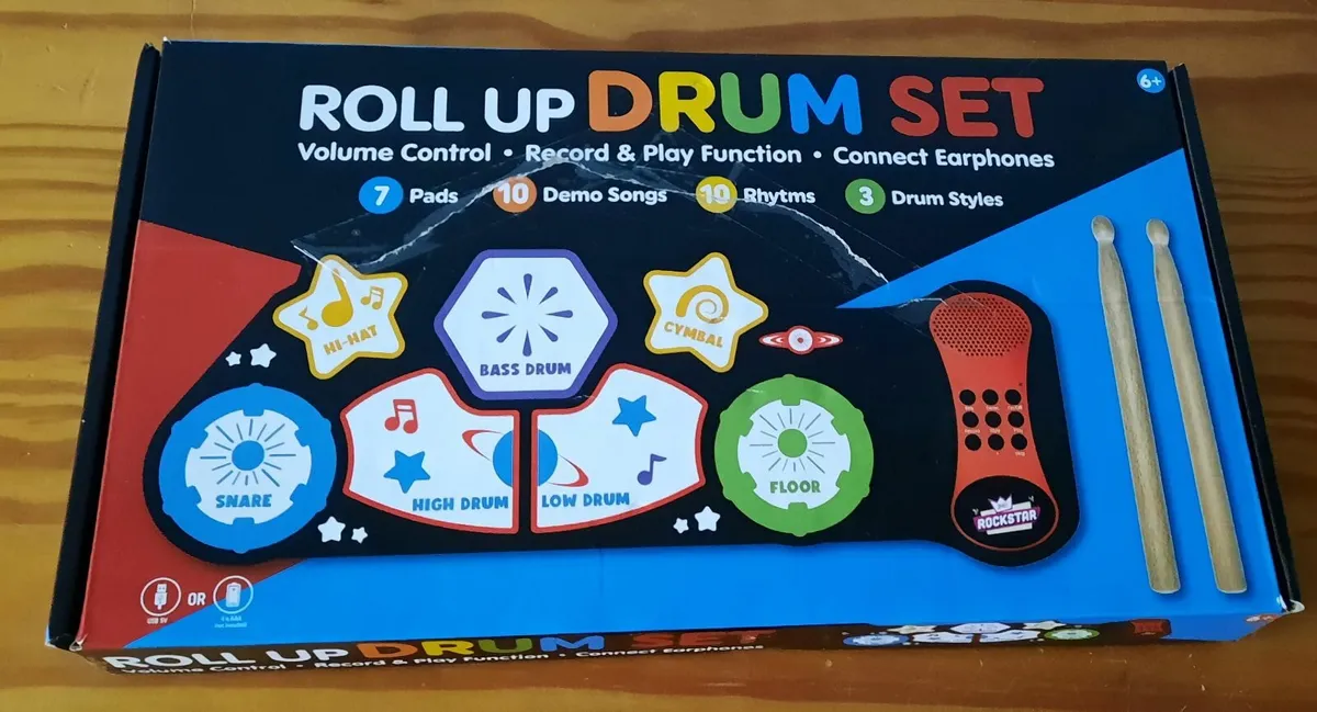 Set of Roll Up Drum and Piano Instruments - Image 3