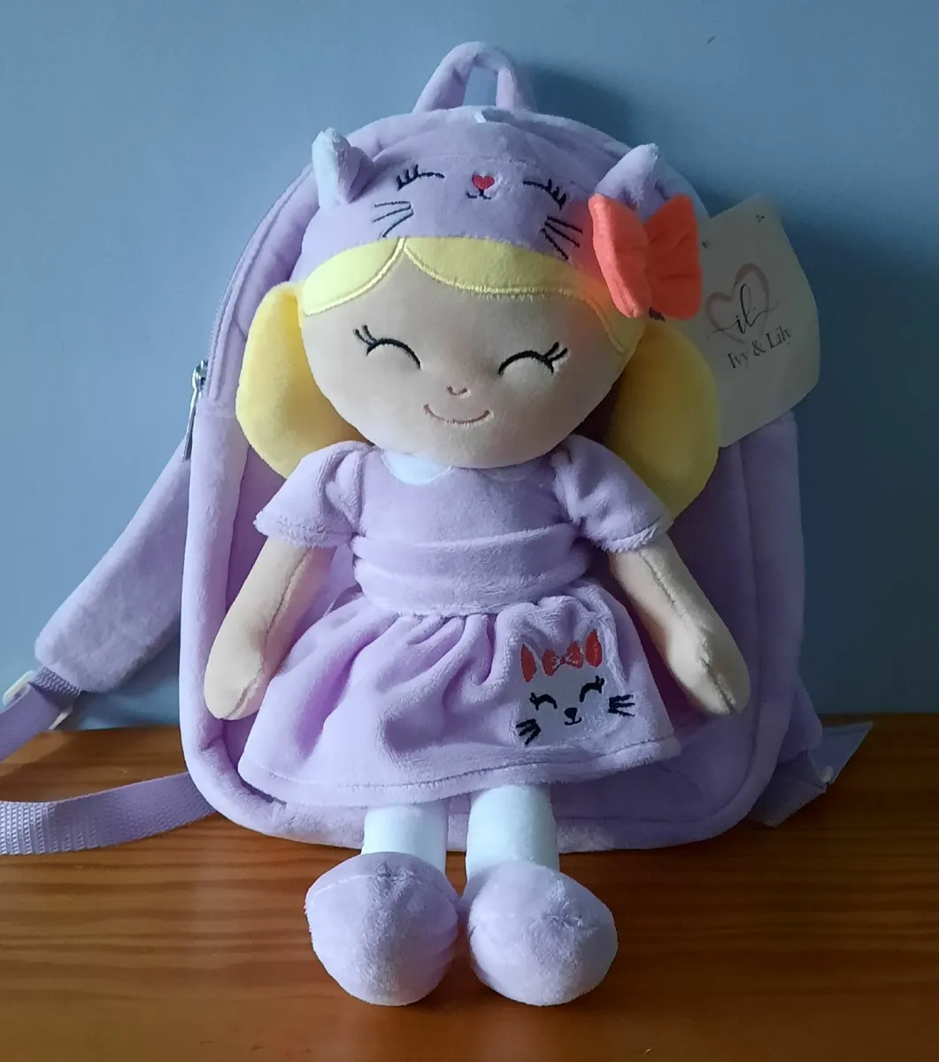 Ivy & Lily Plush Backpack & Rag Doll:  (NEW): - Image 3