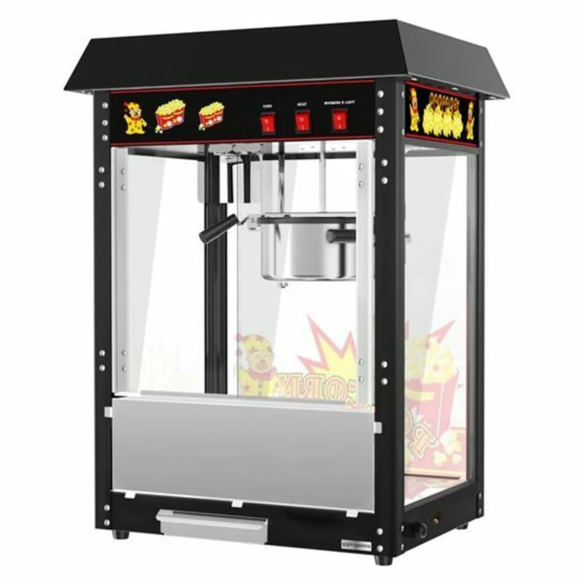 Popcorn machine Commercial - 5 kg/h - with 1 kettl - Image 1