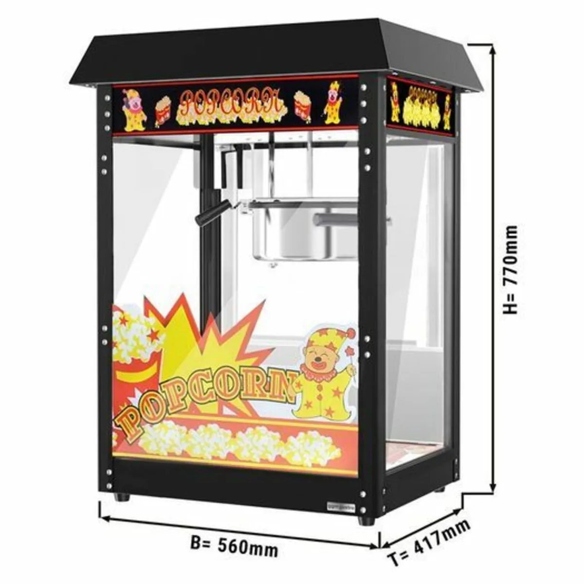 Popcorn machine Commercial - 5 kg/h - with 1 kettl - Image 4
