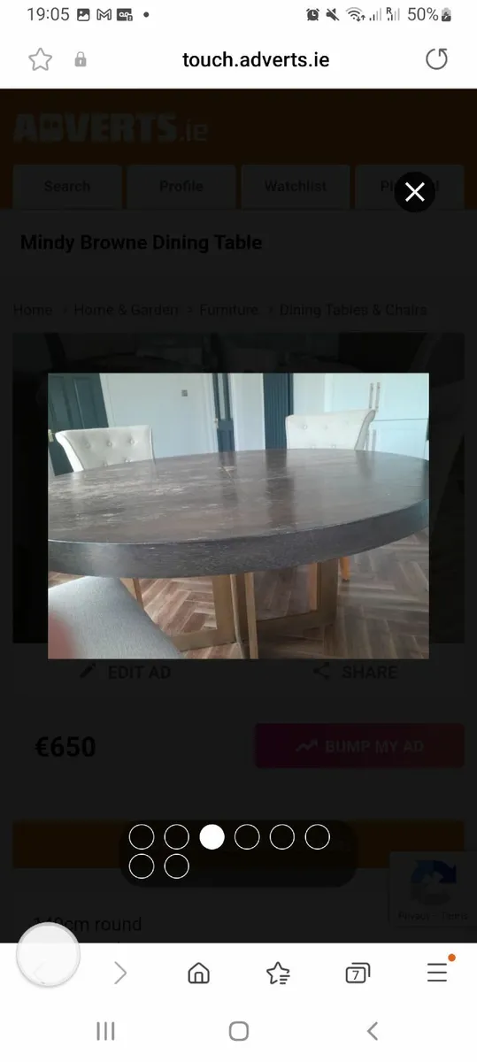 Mindy Brown Dining Table - Image 3