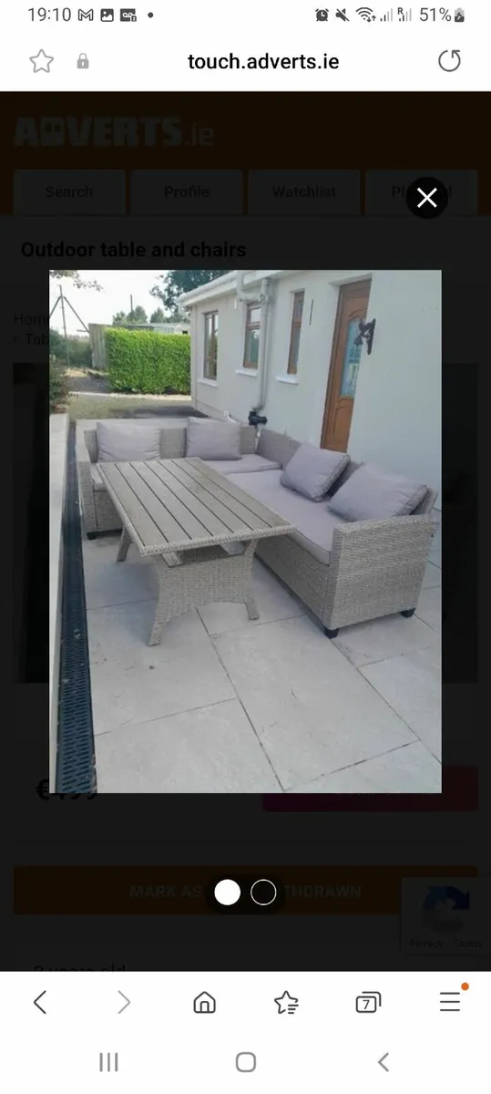 Outdoor table & chairs