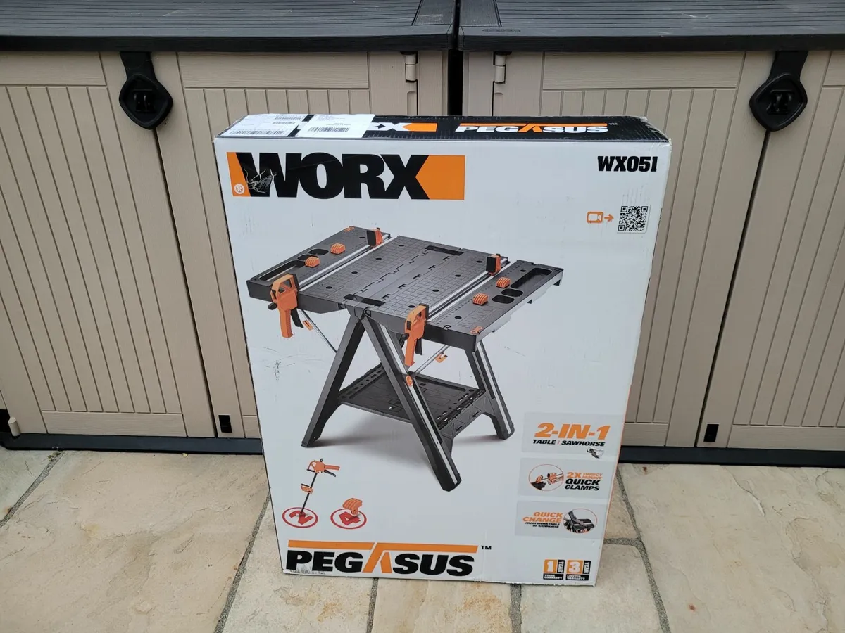 Folding Workbench Sawhorse Worx Pegasus WX051 - Image 1