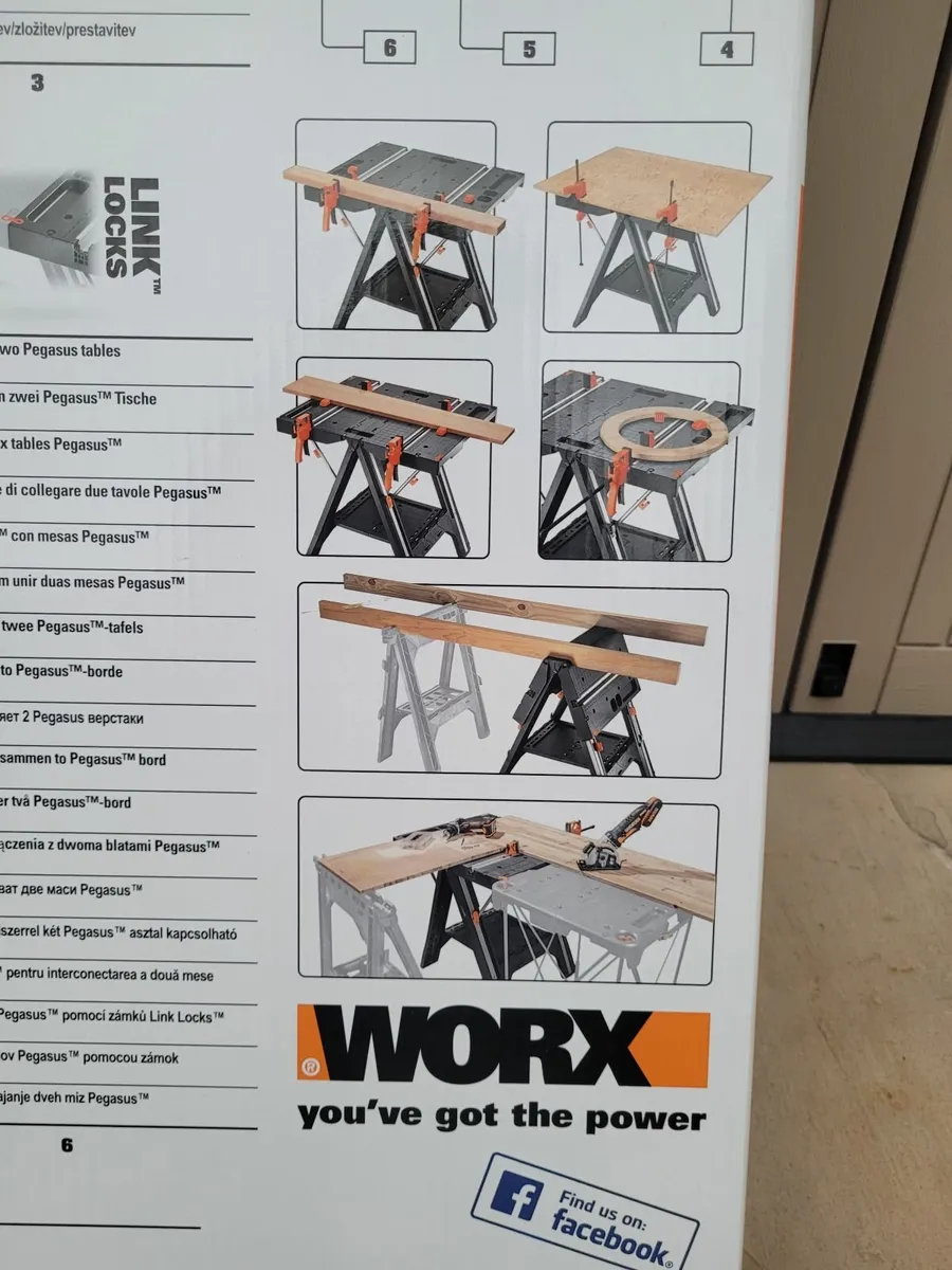 Folding Workbench Sawhorse Worx Pegasus WX051 - Image 2