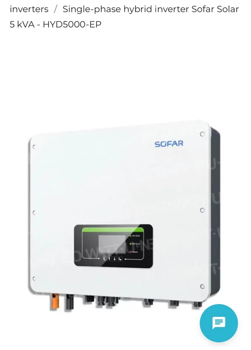SOFAR inverter with 5kw battery - Image 1