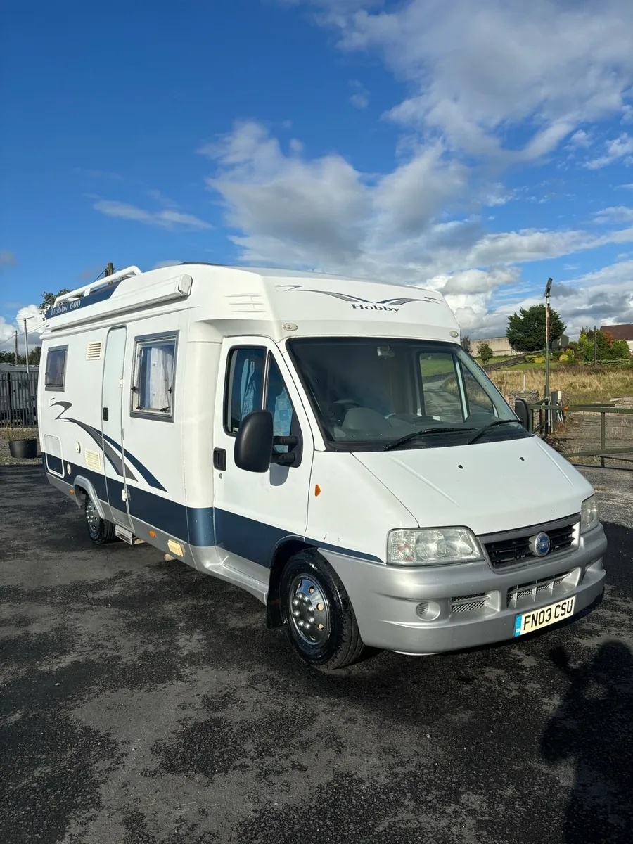 FIAT DUCATO Hobby 4 berth fix bed 2003 NI - Image 1