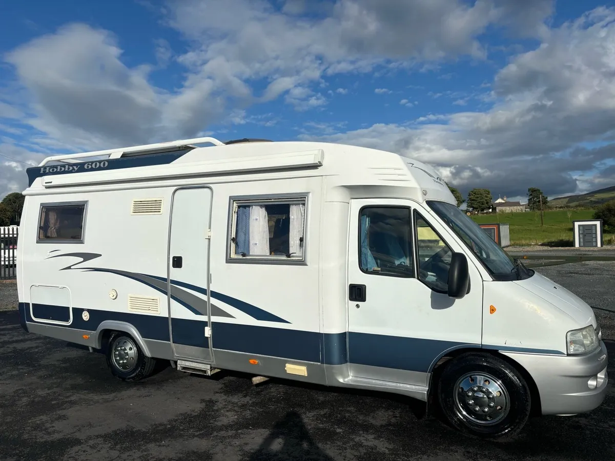FIAT DUCATO Hobby 4 berth fix bed 2003 NI - Image 3