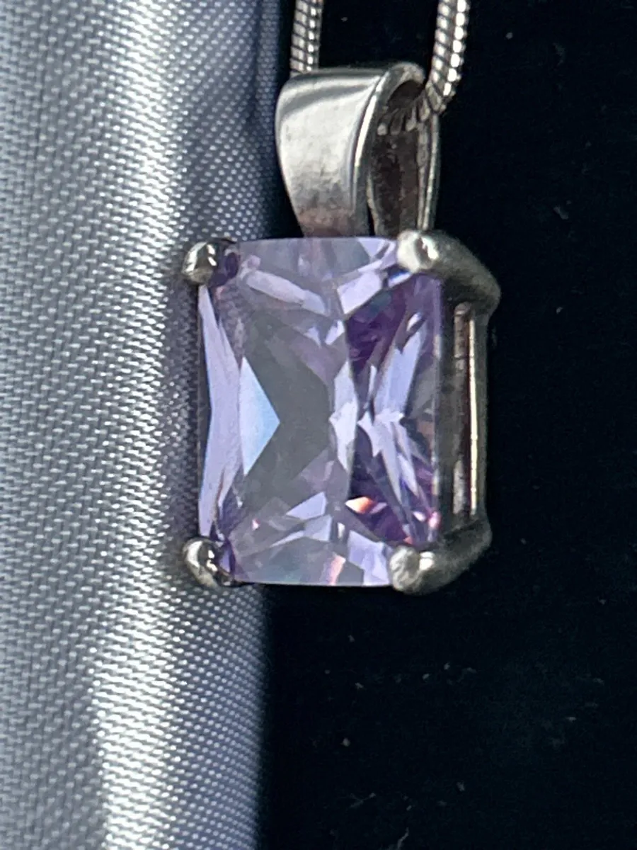 Next silver necklace with - Image 1