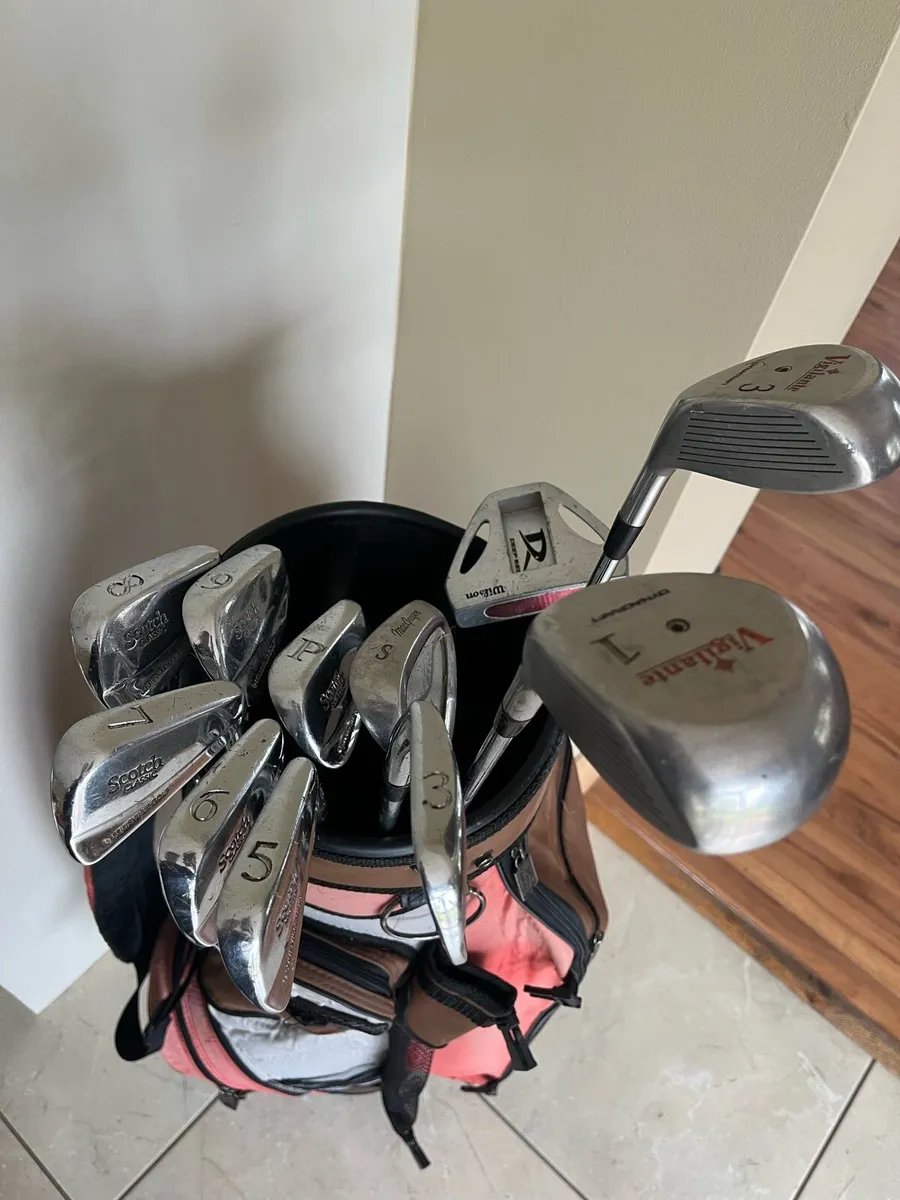 Golf clubs and bag - Image 4