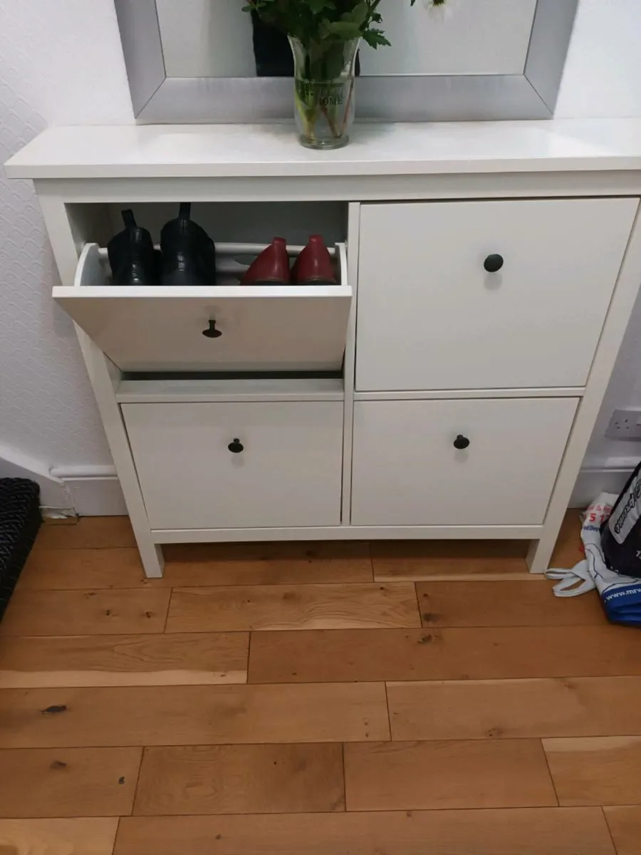 Mirror and shoe storage unit - Image 2