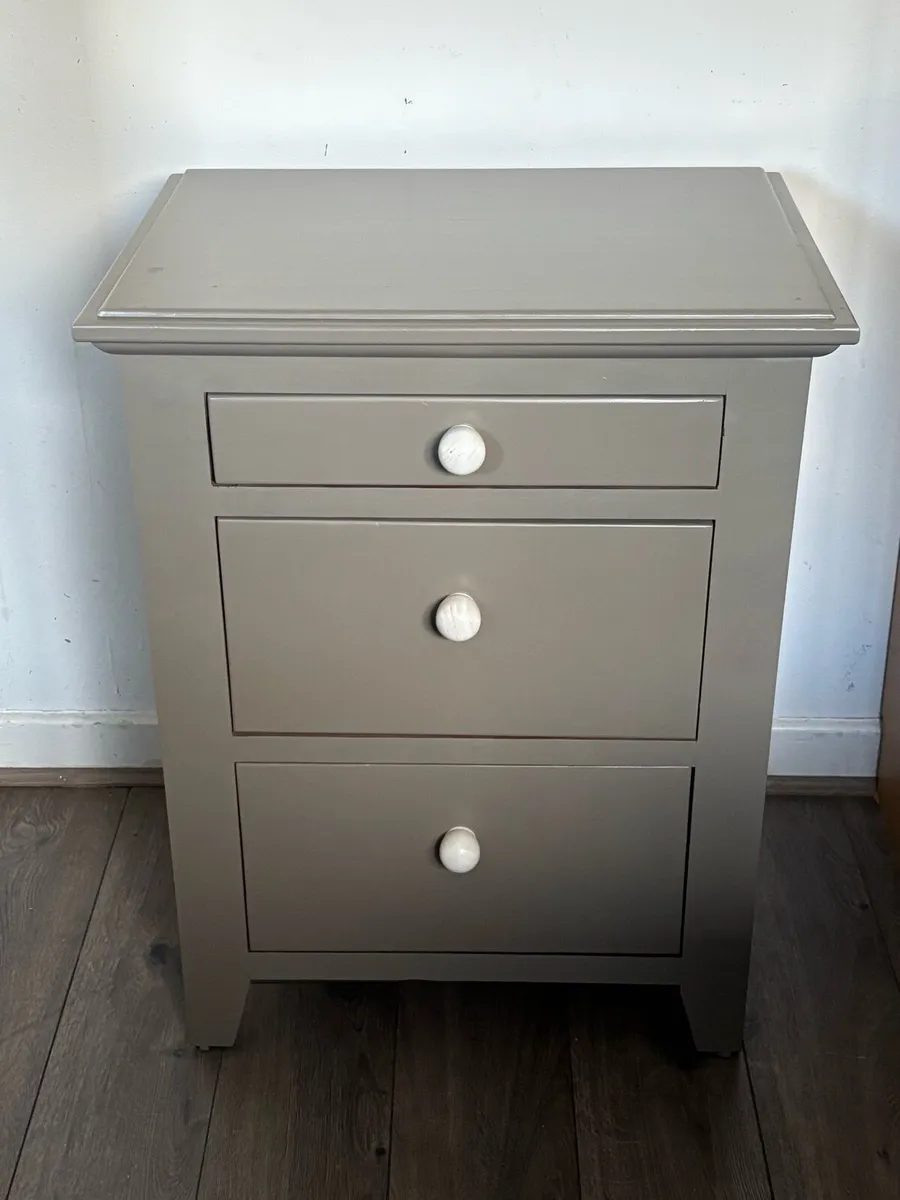 One bedside locker